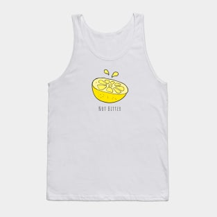 Not Bitter - Black Ink Tank Top